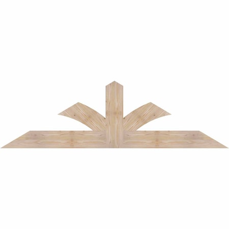 Ekena Millwork Richland Smooth Timber Gable Bracket, Douglas Fir, 72"W x 21"H x 1 1/2"D x 5 1/2"F, 7/12 Pitch GBW072X21X0206RIC00SDF